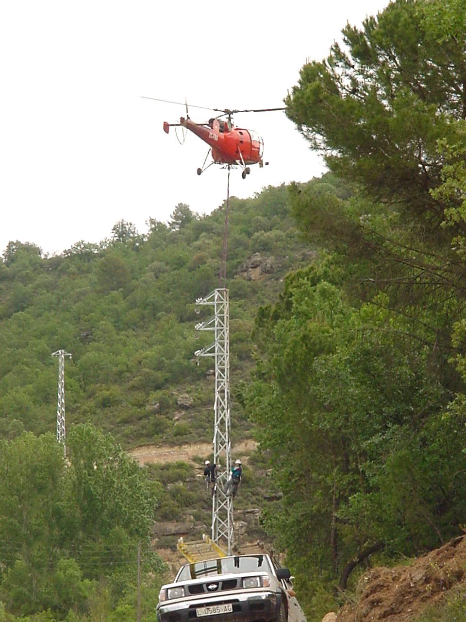 Helicòpter ajudant en el Manteniment i avaries